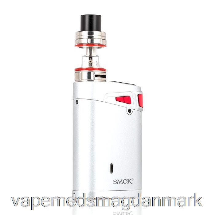 Engangs Vape Danmark Smok Marshal G320 Tc Startsæt Sølv Krop / Rød Affyringsknap